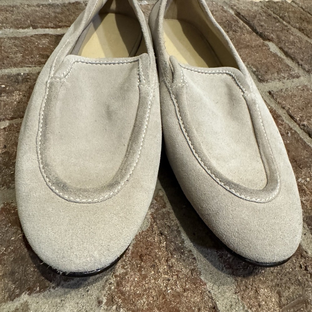Le Monde Beryl Lo Boy Suede Loafer Women's Gray Size 38 #246 - Picture 10 of 16